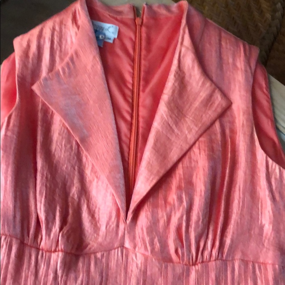 Maggy London Coral Sleeveless Dress
